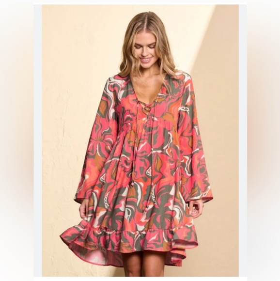 Anthropologie Maaji Twister Kaia Tunic Dress Large - Picture 4 of 16